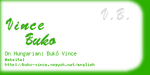 vince buko business card